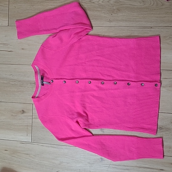 Apt. 9 Sweaters - Apt 9 Hot pink cashmere cardigan sweater Size S